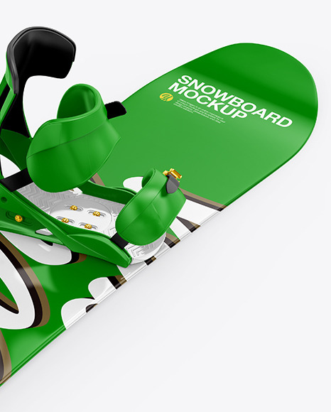 Glossy Snowboard Mockup