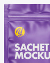 Glossy Sachet Mockup