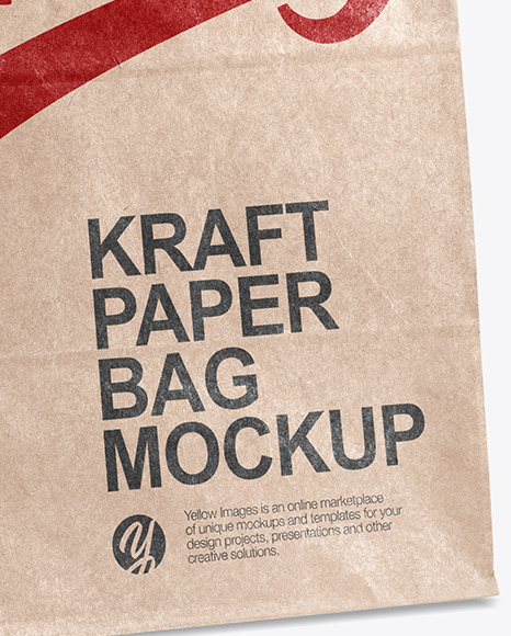 Kraft Paper Shopping Bag Mockup