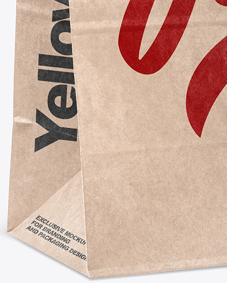 Kraft Paper Shopping Bag Mockup