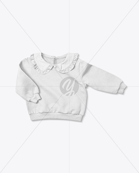 Baby Girl Ruffle Collar Jumper Mockup