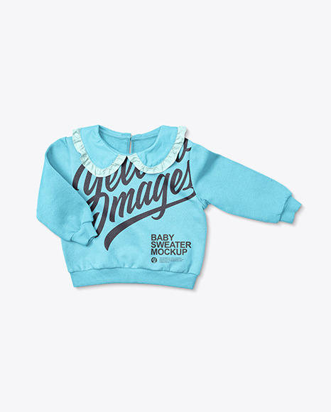 Baby Girl Ruffle Collar Jumper Mockup