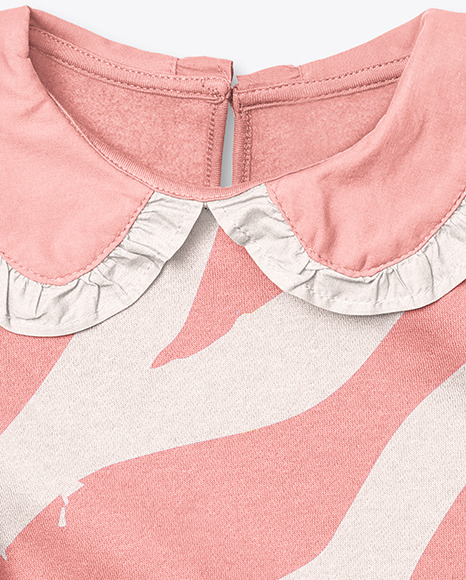 Baby Girl Ruffle Collar Jumper Mockup