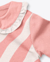 Baby Girl Ruffle Collar Jumper Mockup