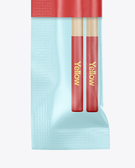 Glossy Chopsticks Package Mockup