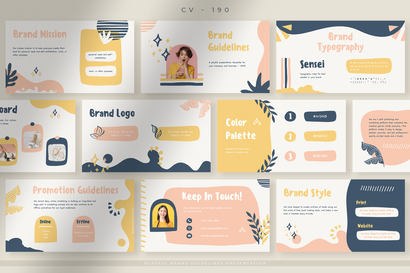 Pastel Playful Brand Guidelines Presentation