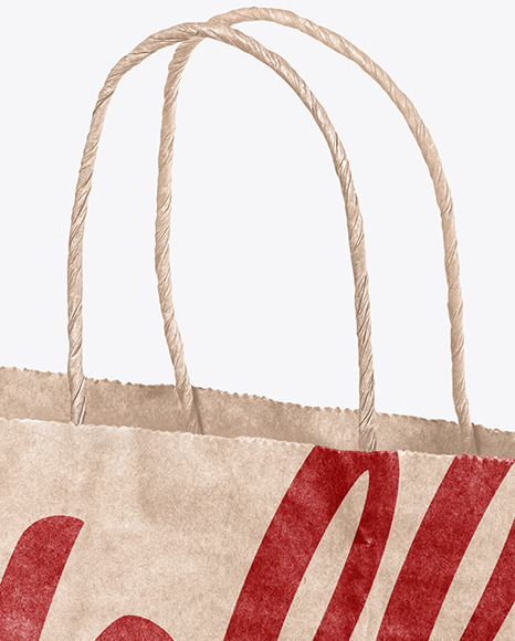 Kraft Paper Shopping Bag Mockup