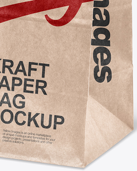 Kraft Paper Shopping Bag Mockup