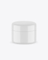 Glossy Cosmetic Jar Mockup