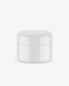 Glossy Cosmetic Jar Mockup