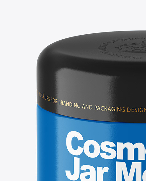 Glossy Cosmetic Jar Mockup