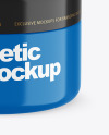 Glossy Cosmetic Jar Mockup