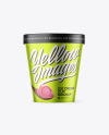 Matte Metallic Ice Cream Cup Mockup