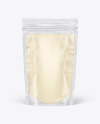 Clear Plastic Pouch w/ Liquid Soap Mockup