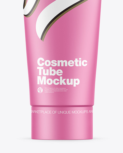 Matte Cosmetic Tube Mockup