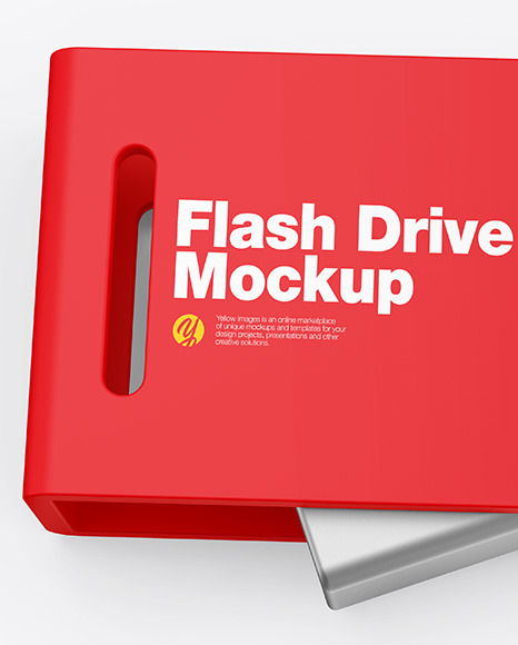 USB Type C Flash Drive Mockup