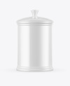 Glossy Ceramic Storage Jar Mockup