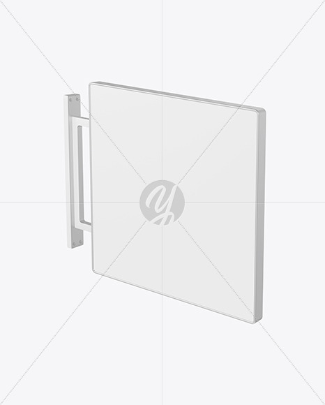 Metallic Signboard Mockup