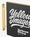 Metallic Signboard Mockup