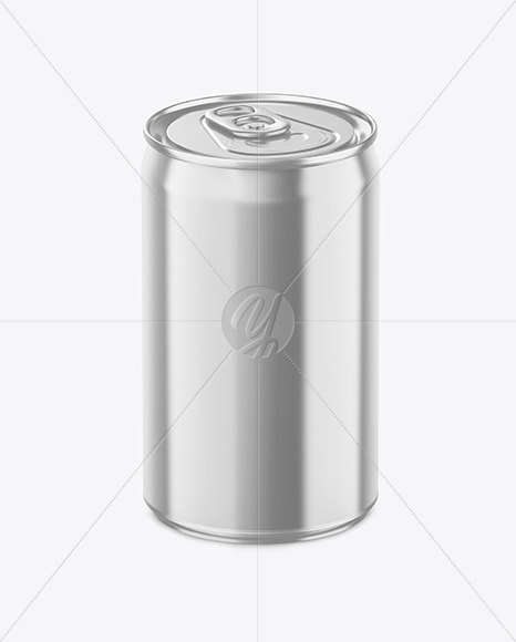 150ml Glossy Metallic Drink Can Mockup