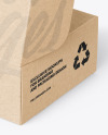 Opened Kraft Paper Mailing Box Mockup