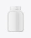 Glossy Protein Jar Mockup