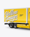 Box Truck Mockup - Half Side View