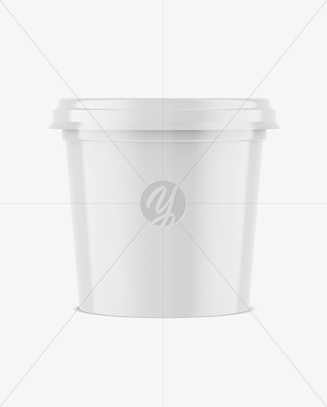 Glossy Plastic Cup Mockup