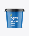 Glossy Plastic Cup Mockup