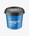 Glossy Plastic Cup Mockup