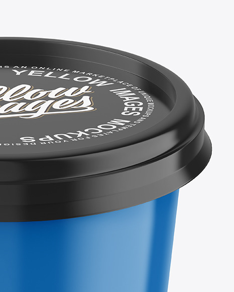 Glossy Plastic Cup Mockup