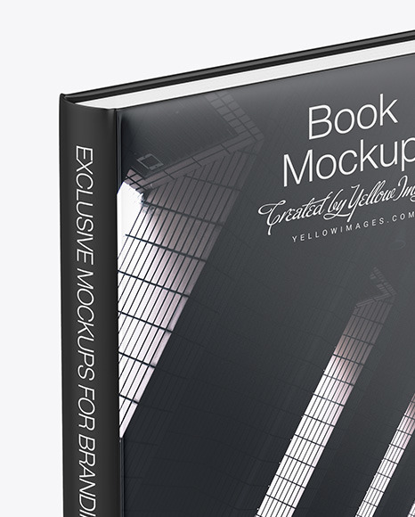 Glossy Hardcover Book Mockup