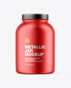 Matte Metallic Jar Mockup