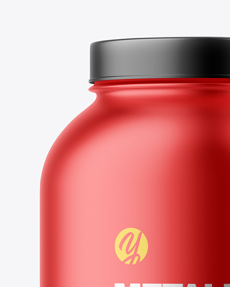 Matte Metallic Jar Mockup