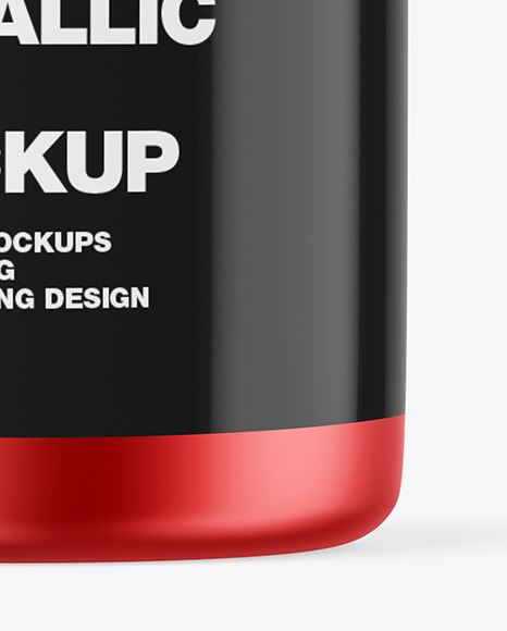 Matte Metallic Jar Mockup