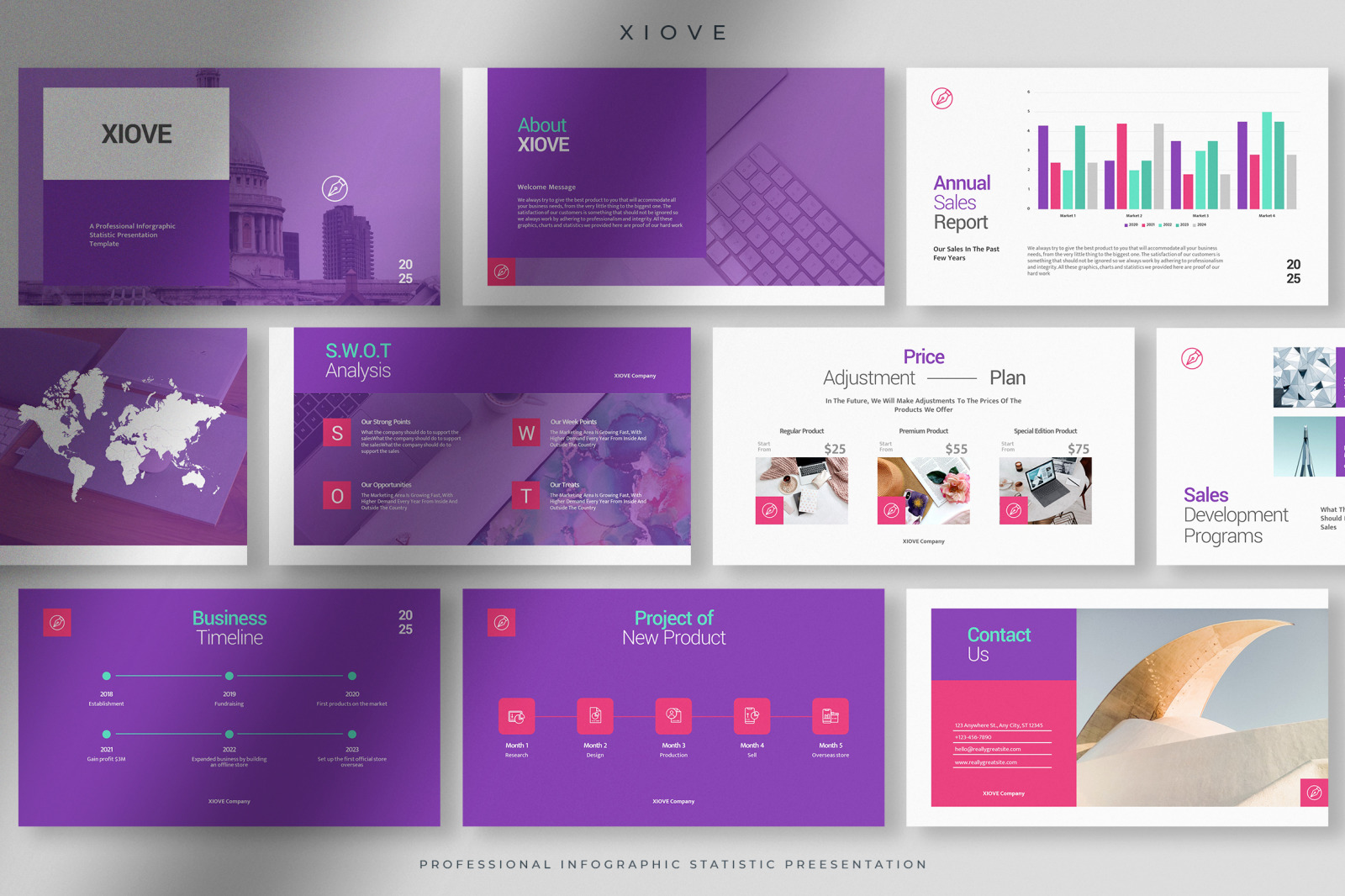 Xiove - Professional Infographic Statistic Presentation Xiove - Professional Infographic Statistic Presentation