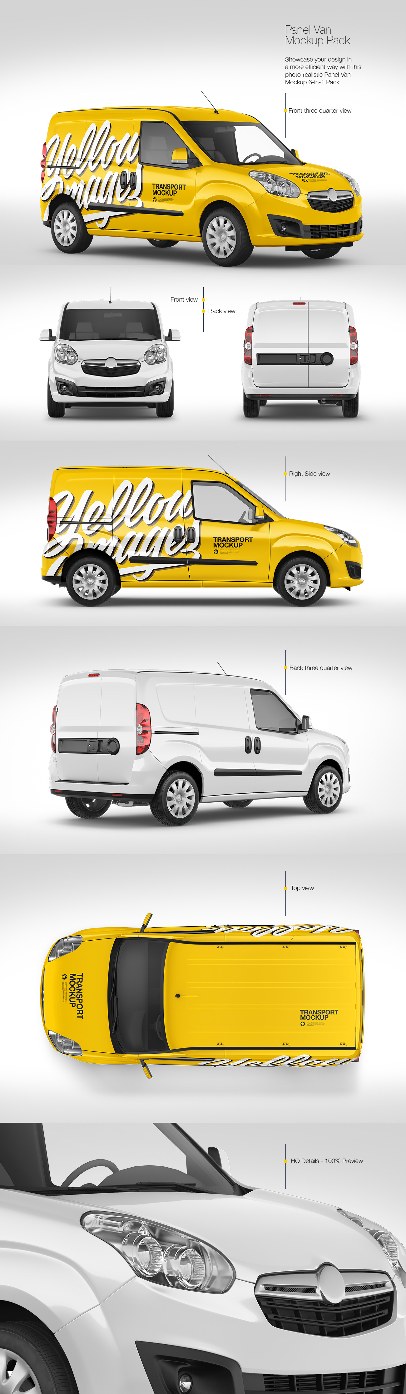 Panel Van Mockup Pack Panel Van Mockup Pack
