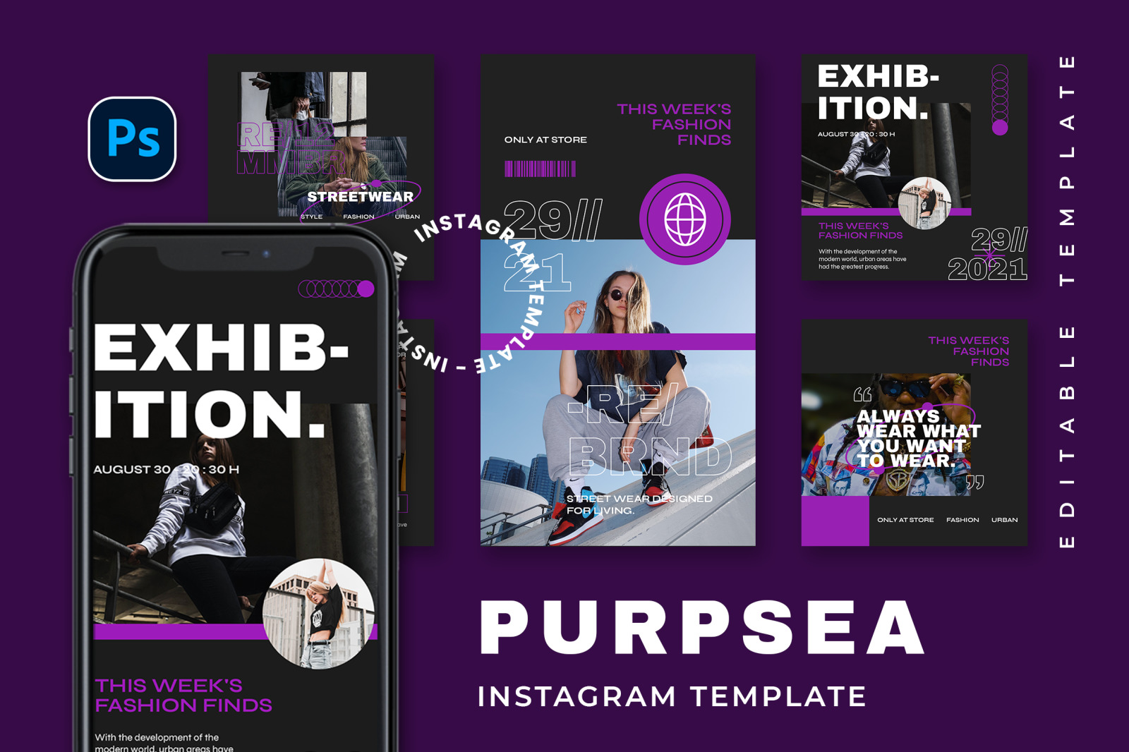 Purpsea Instagram Template