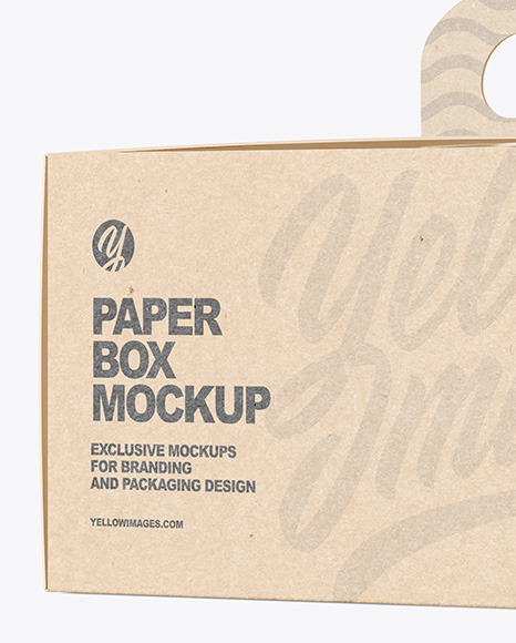 Kraft Paper Box Mockup