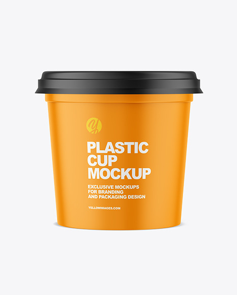 Matte Plastic Cup Mockup