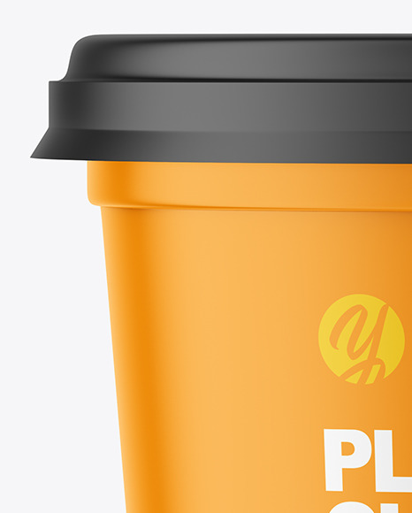 Matte Plastic Cup Mockup