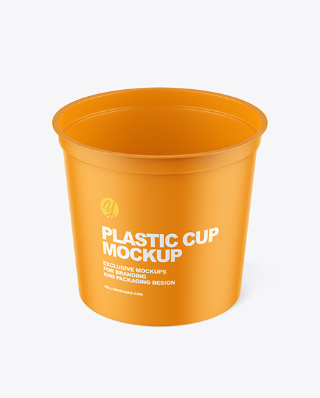 Matte Plastic Cup Mockup