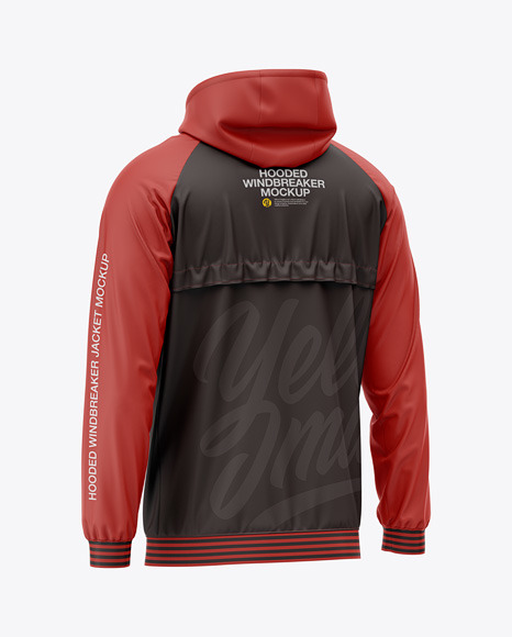 Hooded Windbreaker Mockup