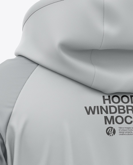 Hooded Windbreaker Mockup