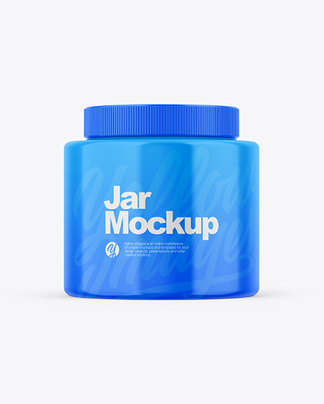 Glossy Jar Mockup