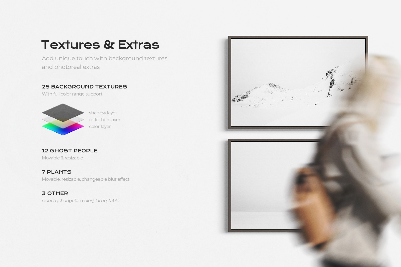 50 Floating canvas mockup bundle kit 50 Floating canvas mockup bundle kit