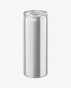 250ml Glossy Metallic Drink Can Mockup