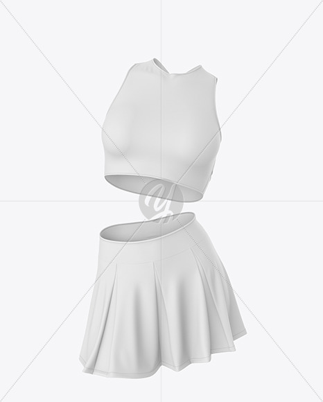 Cheerleader Costume Mockup – Front View