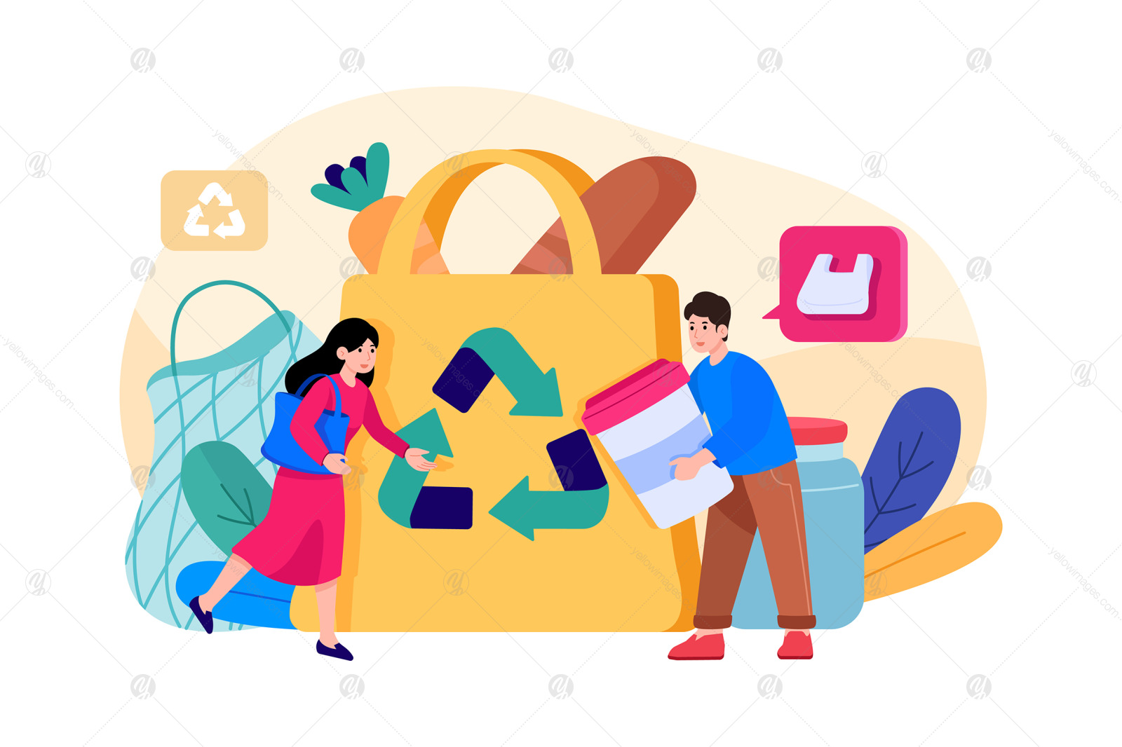 M307_ Shopping &amp; E-Commerce Illustrations