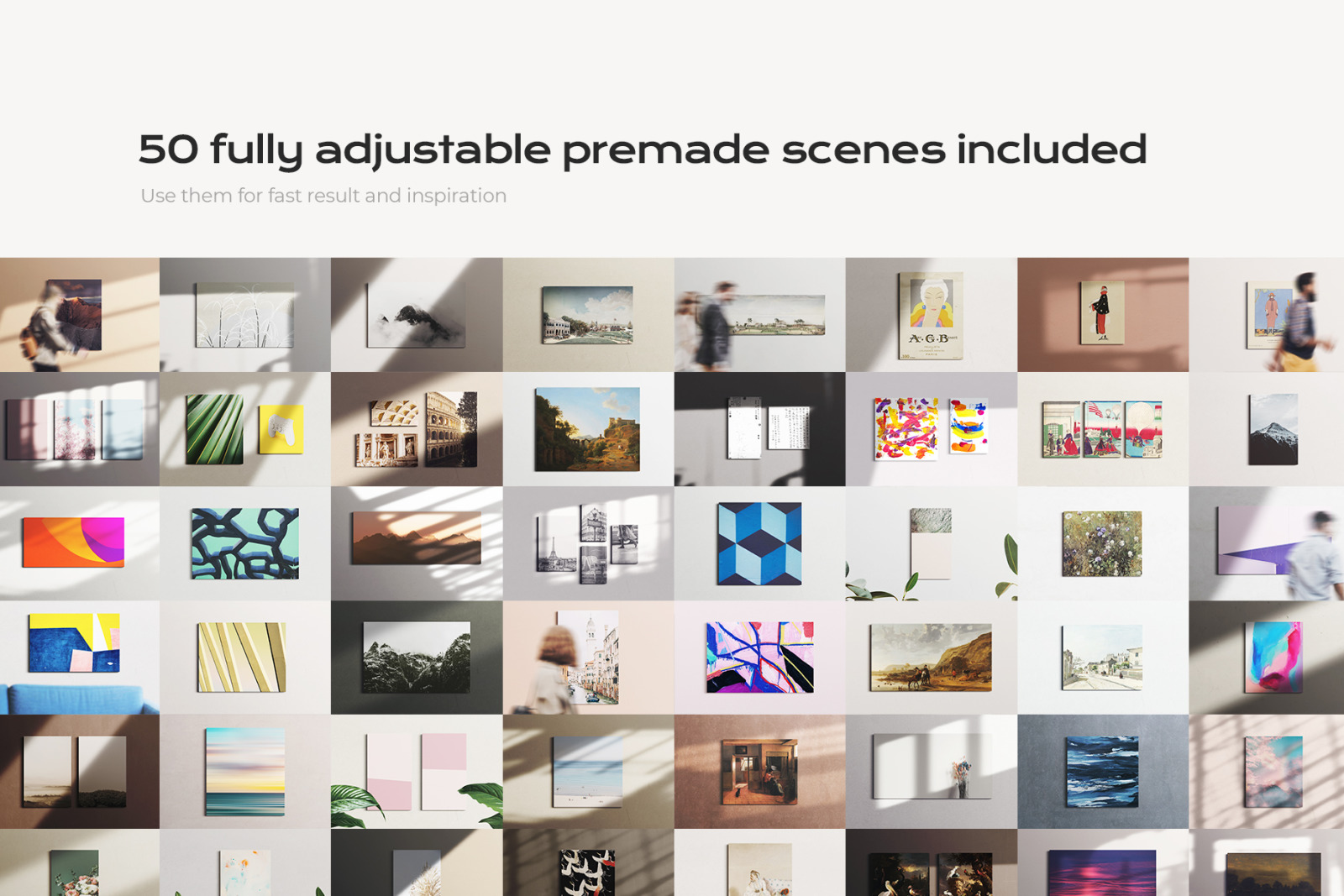 50 canvas mockup bundle creator kit 50 canvas mockup bundle creator kit